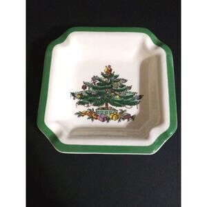 Spode England Christmas Time Ashtray Square